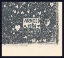 Gross Arnold (1929-2015): Az öröm ünnepe. Ofszet nyomat, papír, jelzett a nyomaton. Az 1973-ban megj...