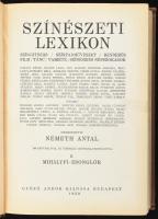 Színészeti Lexikon II. köt. Színjátszás, színpadművészet, rendezés, film, tánc, varieté, színészies ...