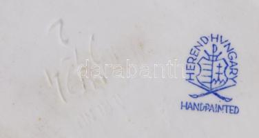 Herendi tükrös akt, jelzett, restaurált, m: 23 cm