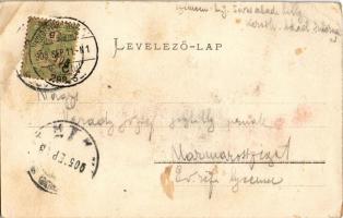 1905 Kolozsvár, Cluj; Szent György szobor. Schuster Emil kiadása / Saint George statue, monument (EB...