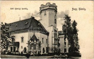 Nagykároly, Carei; Gróf Károlyi kastély. Csókás László kiadása / Castelul contelui Károlyi / castle (fl)