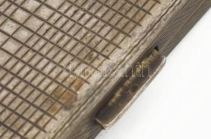 Ezüst (Ag) cigarettatárca. Jelzett, 119,5 g 8x10,5 cm