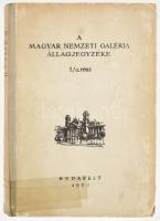 A Magyar Nemzeti Galéria Állagjegyzéke. I./a rész. A MNG Szobrainak Jegyzéke. Összeállították a Szoborosztály művészettörténészei. Bp., 1959. Kiadói, kopottas félvászon-kötésben, volt könyvtári példány. Megjelent 1000 példányban.