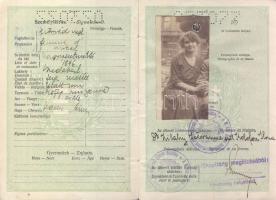1931 Hölgy útlevele / Passport