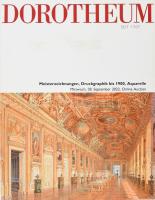 Dorotheum árverési katalógus, 1900 előtti grafikák, nyomatok témakörben, 2022.