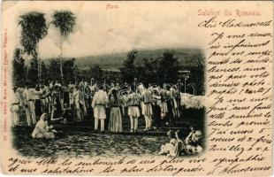 1900 Salutari din Romania. Hora / Romanian folklore, circle dance (EK)