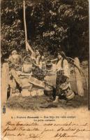 1902 Prahova, Mos Nita din valea mieilor / Le puits enchanté / enchanted well, Romanian folklore (EK)