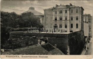 1910 Warszawa, Warschau, Warsaw, Varsó; Konserwatoryum Muzyczne / Conservatory of Music (EK)