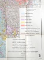 [Térkép] A Tiszántúl talajtájegységei. Szerkesztette: madari Kreybig Lajos. Mértéke: 1 : 200,000. Bo...