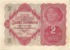 Ausztria/Osztrák-magyar Bank 1922. 2K (4x) T:I-