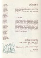 Vendéglő a Négy Évszakhoz. Kalendárium. (Krúdy Zsuzsa által dedikált példány.)
(Budapest, 1981. Dél...