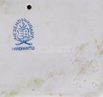 Herendi libás lány, jelzett, restaurált, m: 18,5 cm