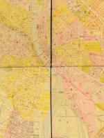 cca 1930-1940 Stoits György: Budapest és környékének térképe, 1:25:000, Bp., Gergely R.,(Közlekedési...