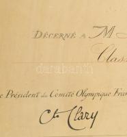 1924 Lichteneckert (Lichtneckert) István (1892-1929) tőrvívó, a bronzérmes magyar tőrcsapat tagjának...