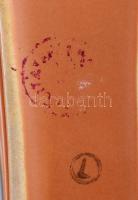 Retro design váza, jelzett, kis kopással, 27x14 cm