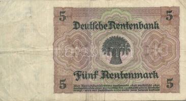 Német Birodalom / Weimari Köztársaság 1926. 5M hétjegyű sorszámmal T:III