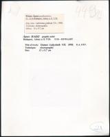 Haász Ágnes (1951-): Games labyrinth, 1998. Elektrográfia, papír. Jelzett. Művészpéldány E.A. I/XV s...