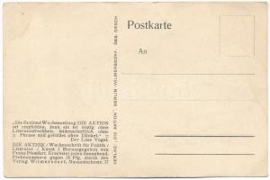 Selbstporträt für "Die Aktion" gezeichnet von Egon Schiele / Self-Portrait by Egon Schiele...