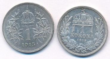 1915KB 1K Ag "Ferenc József" + Ausztria 1915. 1K Ag "Ferenc József" T:AU,XF
Ada...