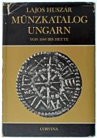 Huszár Lajos: Münzkatalog Ungarn von 1000 bis heute (Magyar Érmekatalógus 1000-től napjainkig). Budapest, Corvina, 1979. Kiváló állapotban, a külső védőborító kopott, szakadt.