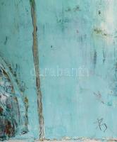 Olvashatatlan jelzéssel: Sárgahajú lány. Olaj, vászon. 50x40,5 cm