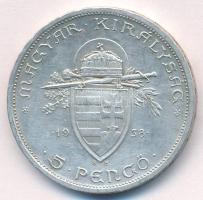 1938. 5P Ag "Szent István" T:XF felületi karcok Adamo P8.1