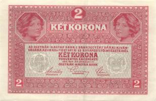 1917. 2K (3x) fekete "Deutschösterreich" fny.-sal, egyugrású sorszámokkal T:I,I-