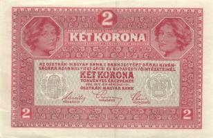 1917. 2K (3x) fekete "Deutschösterreich" fny.-sal, egyugrású sorszámokkal T:I,I-