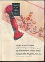 cca 1930-1940 MEZ R.T. Budapest-Nagyatád cérnagyár színes képekkel illusztrált reklámprospektusa, tű...