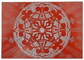 Tavaszy Noémi (1927-2018). 3 db fém nyomódúc, mindegyik jelzett a dúcon, 12×8,5 cm és 18x9 cm