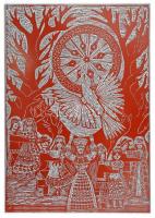 Tavaszy Noémi (1927-2018). 3 db fém nyomódúc, mindegyik jelzett a dúcon, 12×8,5 cm és 18x9 cm