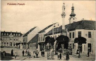 1911 Pinkafő, Pinkafeld; Fő tér. Karl Strobl kiadása / main square (EK)