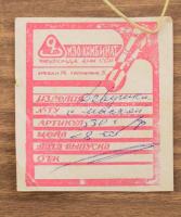 Lány maszkokkal. Tűzománc, orosz, jelzett ,28x19 cm