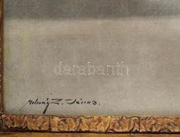 Molnár Z. János (1880-1960): Csendélet. Olaj, fa, jelezve balra lent. Dekoratív fakeretben, 63x50 cm