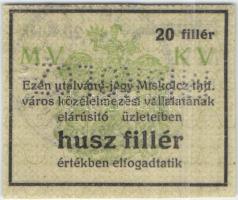 Miskolc DN "Miskolcz thjf Város" 20f T:II+