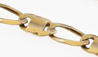 Arany (Au) 14K fantáziamintás karkötő, jelzett, h: 17 cm, nettó: 5,9 g