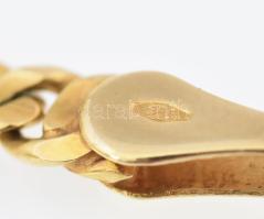 Arany (Au) 14K fantáziamintás karkötő, jelzett, h: 17 cm, nettó: 5,9 g