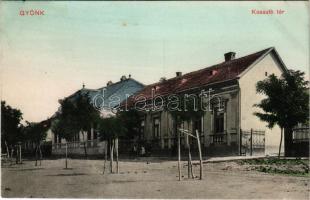 1912 Gyönk, Kossuth tér. Engel József kiadása (EK)