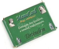 MemoCard Történelem tanulókártya (érettségire, órai készülésre, stb.), 50 lap, komplett