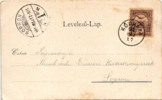 1901 Kópháza, Kohlenhof, Kolnhof (Sopron); Búcsújáró templom, utca. Török és Kremszner kiadása. Art ...