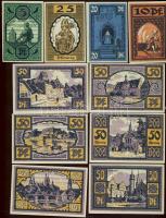 Német Birodalom/Weimari Köztársaság/Merseburg 1921. 5Pf+10Pf+20Pf+25Pf+50Pf(6x)10klf db, teljes sor ...