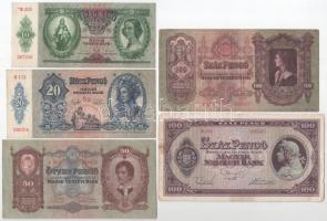 1930-1945. 10P-100P (5x) T:F közte szép papír