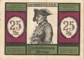 Német Birodalom/Weimari Köztársaság/Striegau 1921. 25Pf(2x)+50Pf(2x)+75Pf(2x) 6klf db, teljes sor T:...