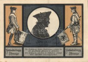 Német Birodalom/Weimari Köztársaság/Striegau 1921. 25Pf(2x)+50Pf(2x)+75Pf(2x) 6klf db, teljes sor T:...