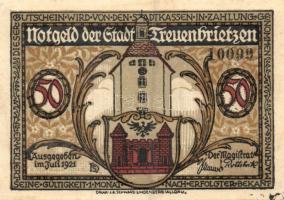 Német Birodalom/Weimari Köztársaság/Treuenbrietzen 1921. 50Pf(6x)6klf db, teljes sor T:I