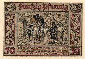 Német Birodalom/Weimari Köztársaság/Treuenbrietzen 1921. 50Pf(6x)6klf db, teljes sor T:I