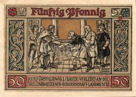 Német Birodalom/Weimari Köztársaság/Treuenbrietzen 1921. 50Pf(6x)6klf db, teljes sor T:I