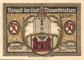 Német Birodalom/Weimari Köztársaság/Treuenbrietzen 1921. 50Pf(6x)6klf db, teljes sor T:I