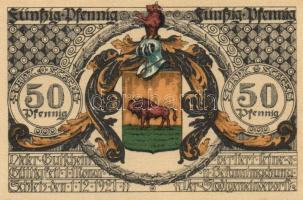 Német Birodalom/Weimari Köztársaság/Schleiz 1921. 50Pf(8x)8klf db, teljes sor T:I