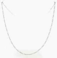 Ezüst(Ag) figaro nyaklánc, jelzett, h: 50 cm, nettó: 4,1 g